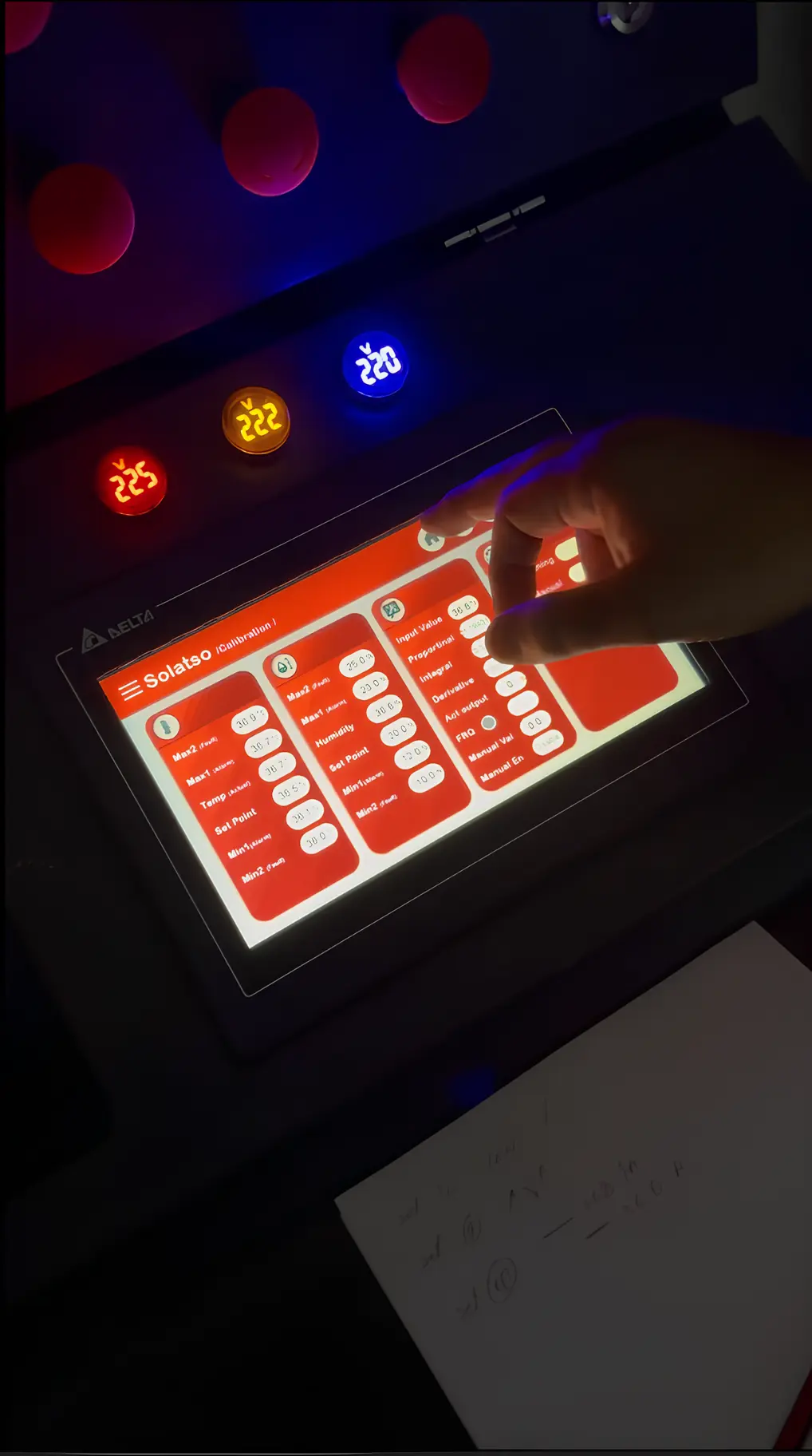 Solatso HMI touchscreen